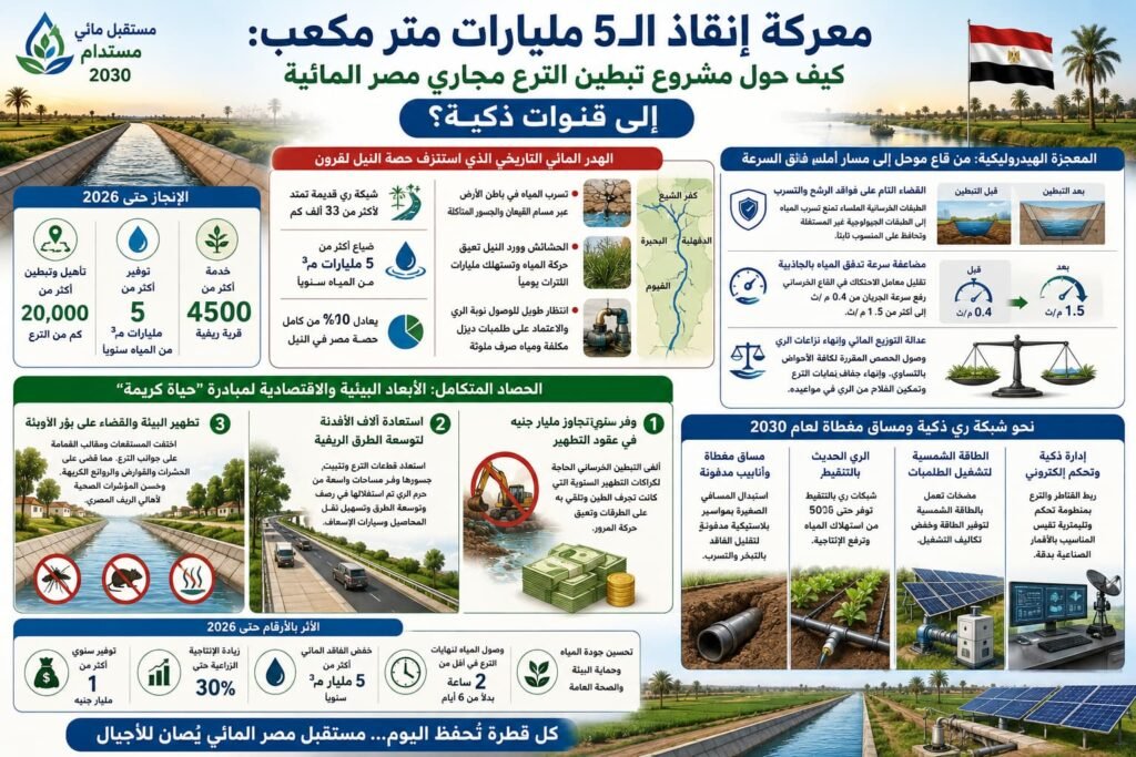 تأهيل الترع والهندسة المائية