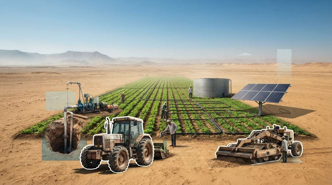 تكلفة استصلاح الفدان الصحراوي